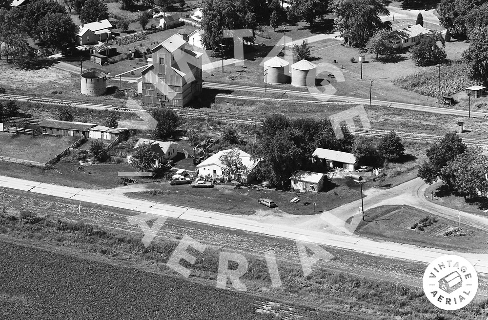 Vintage Aerial Illinois Logan County 1973 65LLO5