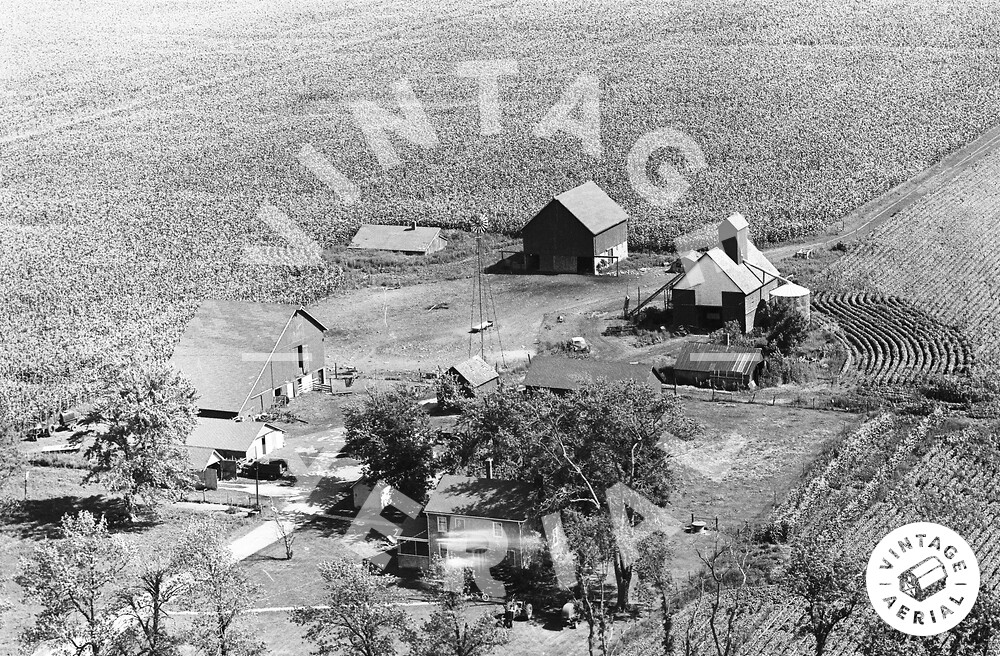 Vintage Aerial | Illinois | Livingston County | 1965 | 61-BLI-1