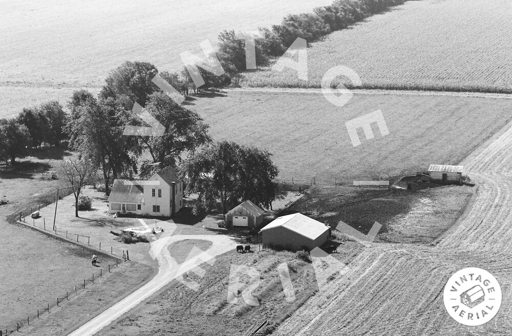 Vintage Aerial Illinois Vermilion County 1981 82NVE29