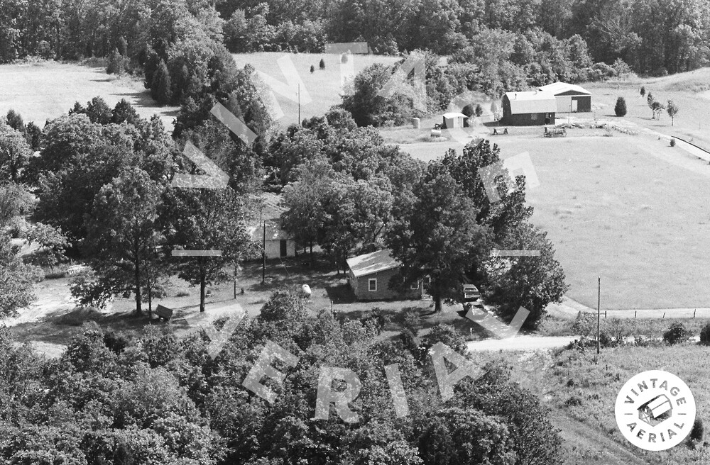 Vintage Aerial Missouri Callaway County 1980 44OCA26