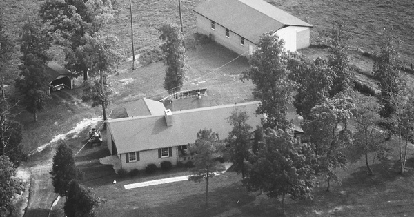 Vintage Aerial photo from 1987 in Chatham County, NC