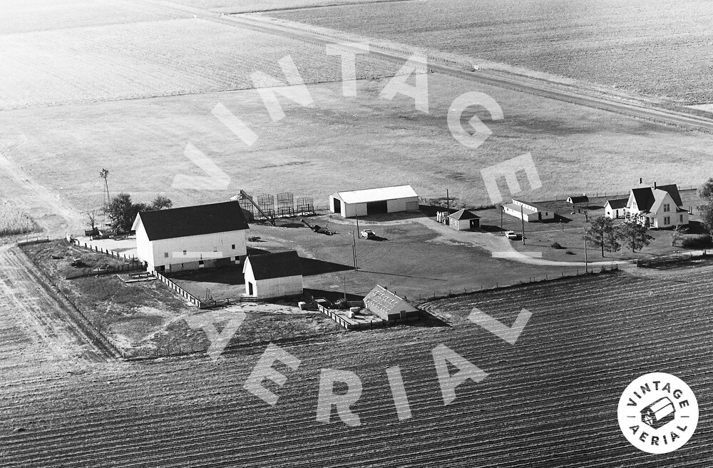 Vintage Aerial Illinois Bureau County 1970 78HBU2