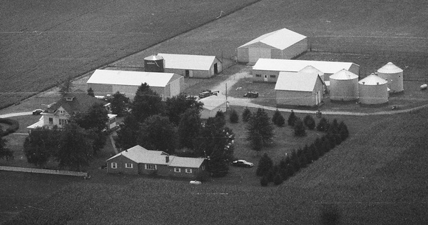 Vintage Aerial photo from 1991 in Macon County, IL