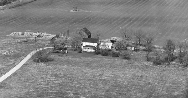 Vintage Aerial photo from 1981 in Macon County, IL