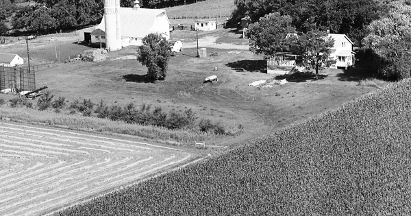Vintage Aerial photo from 1970 in Meeker County, MN