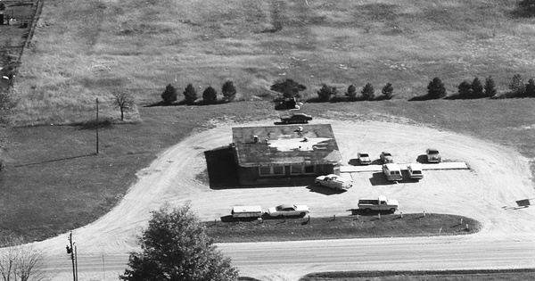 Vintage Aerial photo from 1973 in Mecosta County, MI