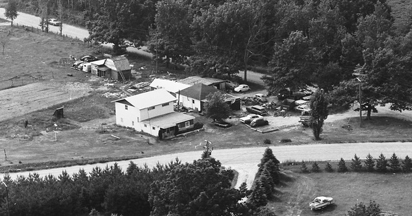 Vintage Aerial photo from 1971 in Montcalm County, MI