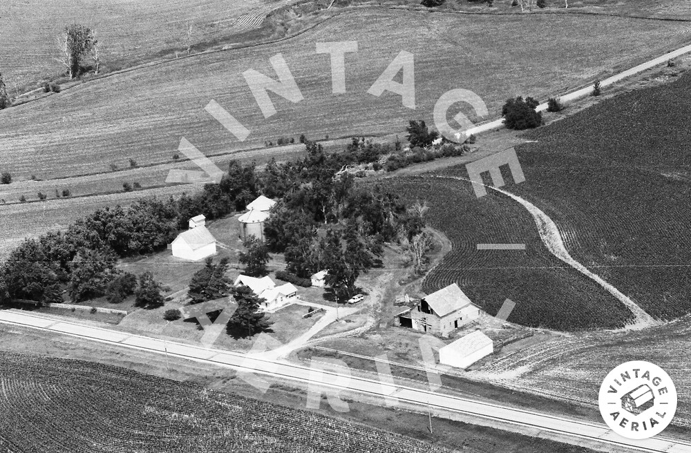 Vintage Aerial Iowa Pottawattamie County 1992 2TPT27