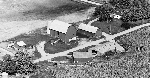 Vintage Aerial photo from 1971 in Barry County, MI