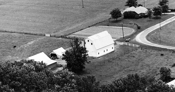 Vintage Aerial photo from 1974 in Lawrence County, IN