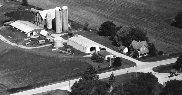 Vintage Aerial photo from 1993 in Huron County, MI