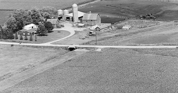 Vintage Aerial photo from 1981 in Kossuth County, IA