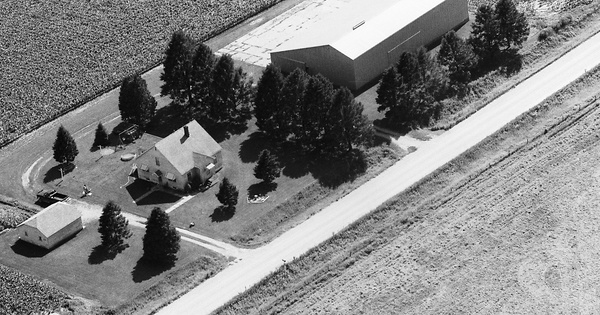Vintage Aerial photo from 1990 in Cedar County, IA