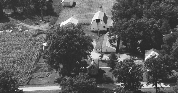 Vintage Aerial photo from 1978 in Pulaski County, IN
