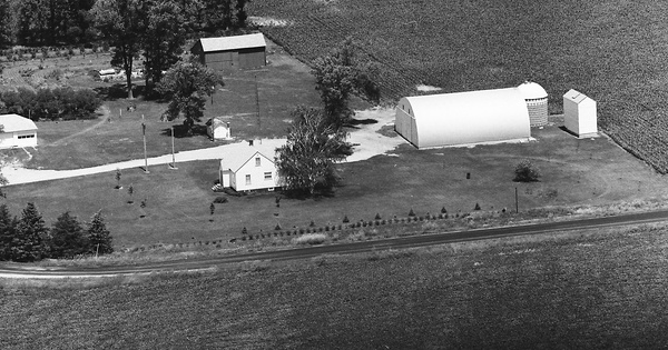 Vintage Aerial photo from 1977 in Faribault County, MN