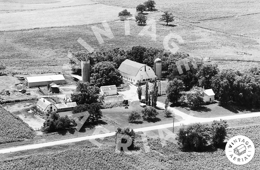 Vintage Aerial Minnesota Freeborn County 1971 78HFR27