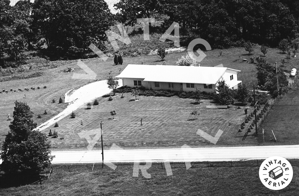 Vintage Aerial Iowa Clinton County 1970 47LCL25