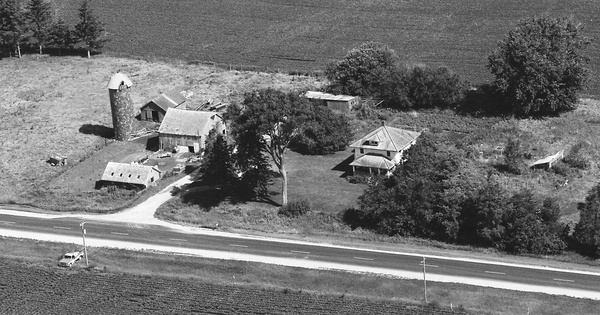 Vintage Aerial photo from 1984 in Hardin County, IA
