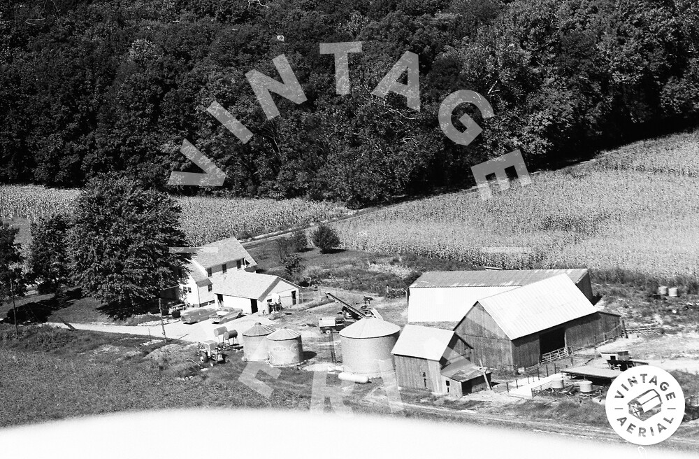 Vintage Aerial Indiana Posey County 1974 43FPO33