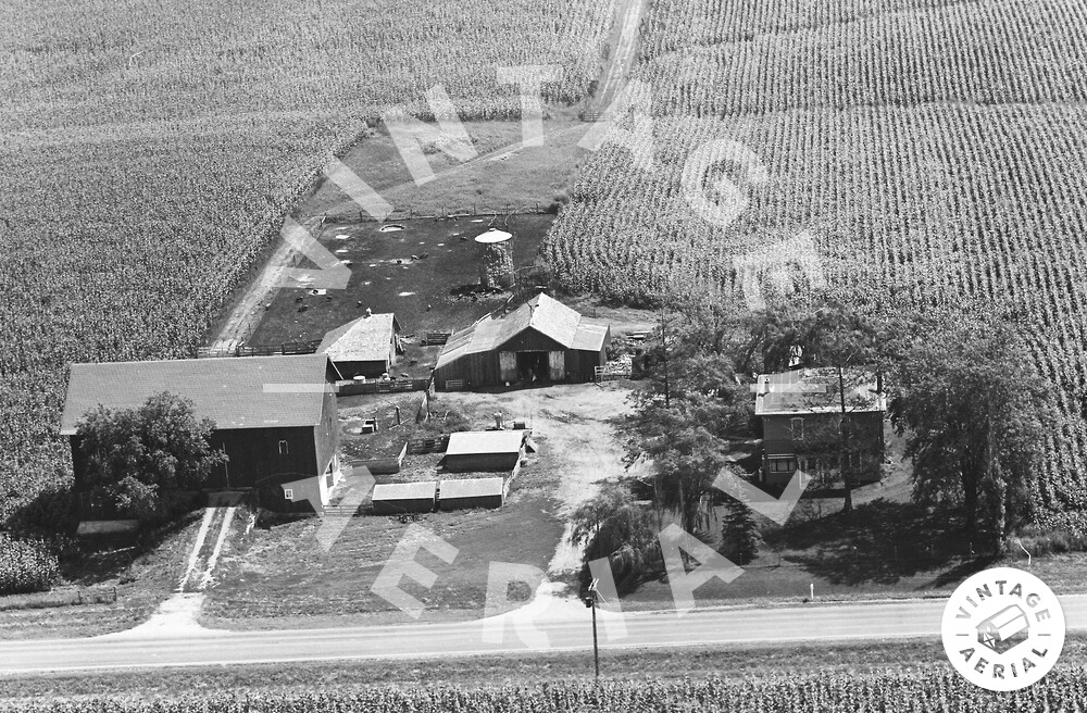 Vintage Aerial Illinois Carroll County 1965 36BCA12