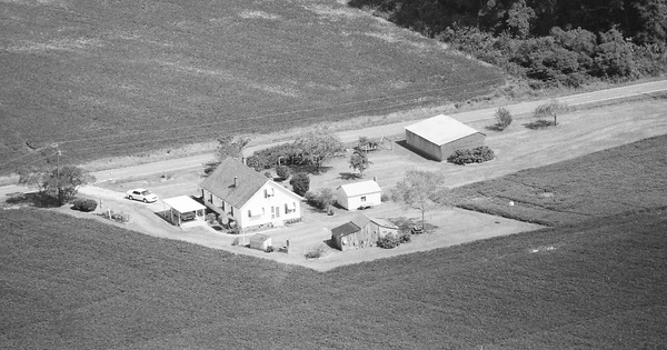 Vintage Aerial photo from 2000 in Perquimans County, NC