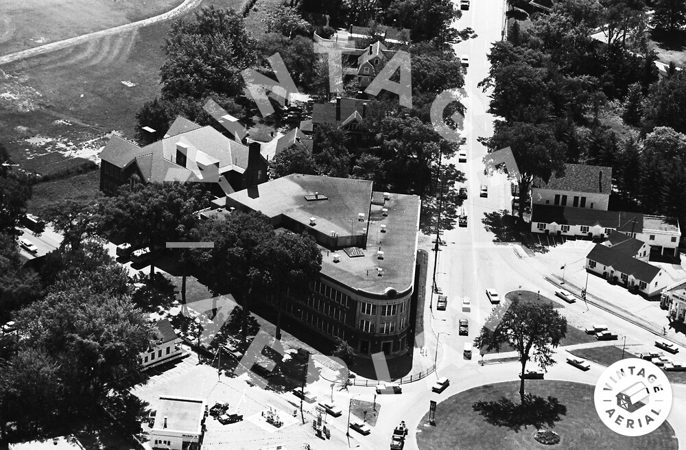 Vintage Aerial Maine Kennebec County 1964 74AKE8