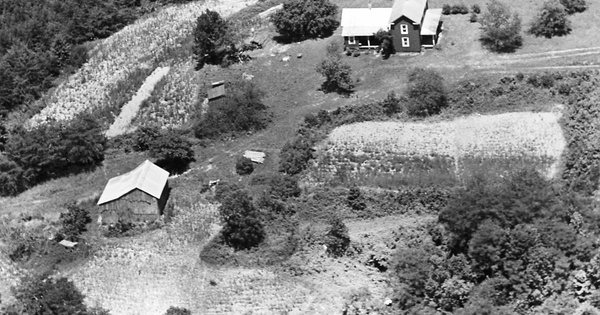 Vintage Aerial photo from 1963 in Franklin County, VA