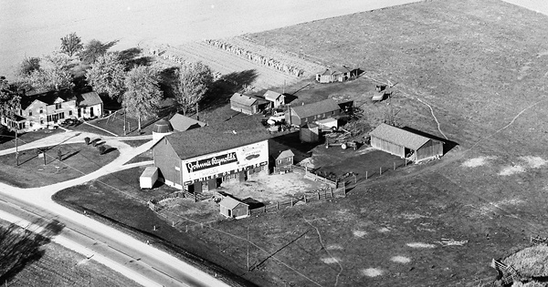 Vintage Aerial photo from 1964 in Walworth County, WI