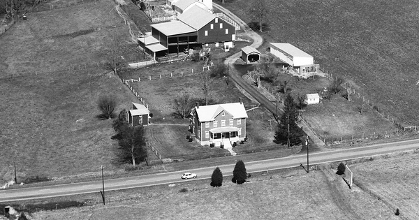 Vintage Aerial photo from 1989 in Augusta County, VA