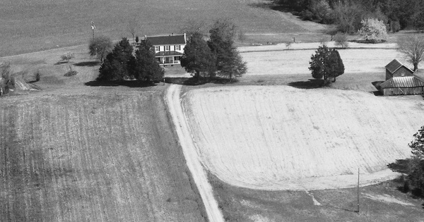 Vintage Aerial photo from 1989 in Dinwiddie County, VA