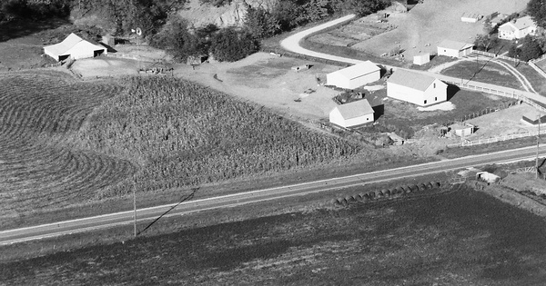 Vintage Aerial photo from 1988 in Henderson County, IL