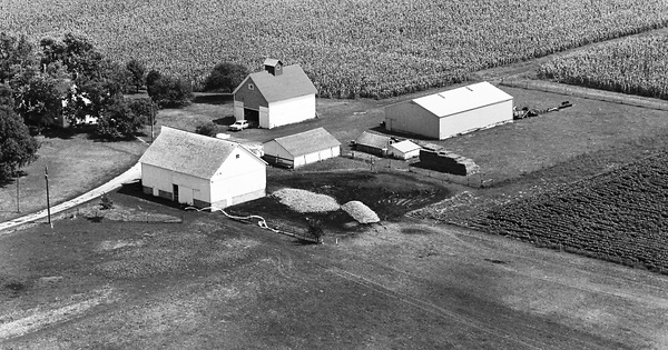 Vintage Aerial photo from 1965 in Iroquois County, IL