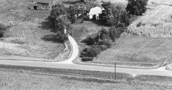 Vintage Aerial photo from 1973 in Knox County, IL