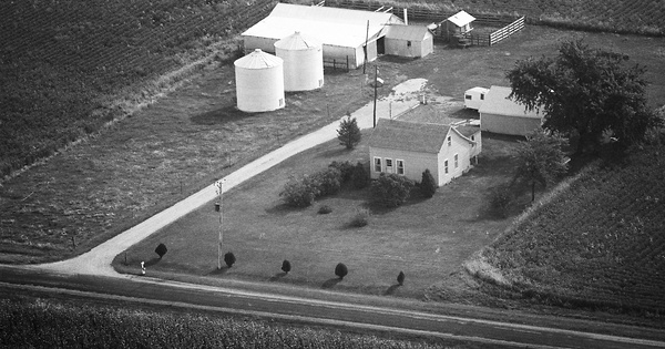 Vintage Aerial photo from 1975 in Kendall County, IL