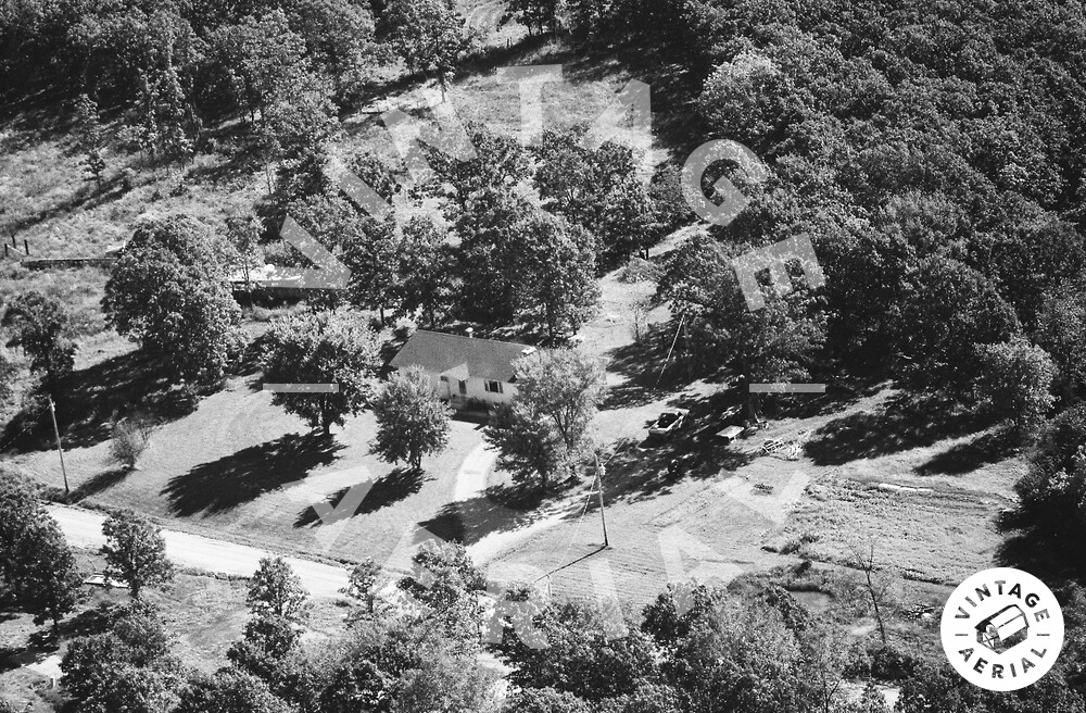 Vintage Aerial Missouri Laclede County 1986 14KLC10