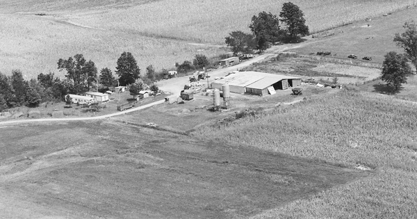 Vintage Aerial photo from 1983 in Pope County, IL