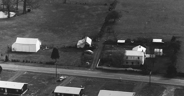 Vintage Aerial photo from 1967 in Rockingham County, VA