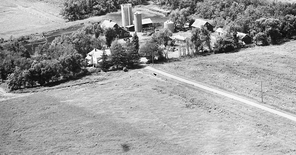 Vintage Aerial photo from 1969 in Lincoln County, SD