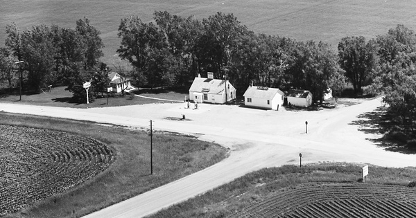 Vintage Aerial photo from 1969 in Moody County, SD