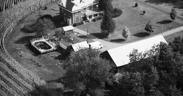 Vintage Aerial photo from 1989 in Richland County, OH
