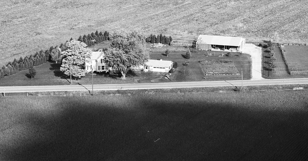 Vintage Aerial photo from 1984 in Sandusky County, OH
