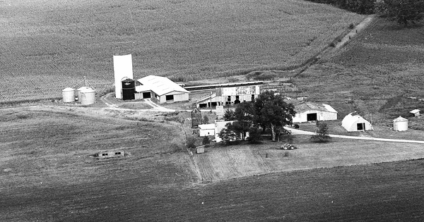 Vintage Aerial photo from 1974 in Clark County, OH