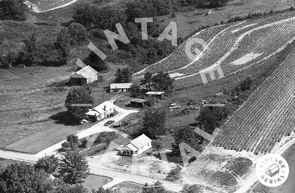 Vintage Aerial North Carolina Yadkin County 1965 36HYA5