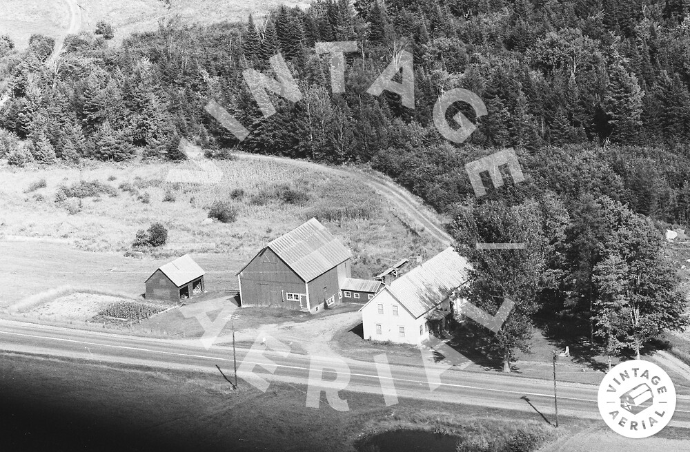 Vintage Aerial Vermont Lamoille County 1966 10QLA4