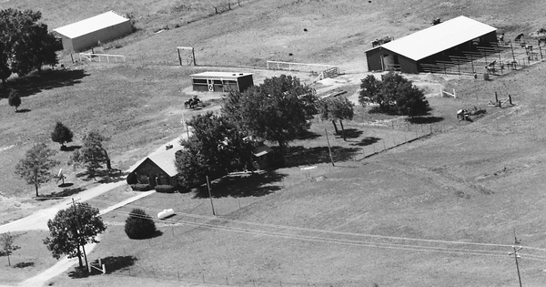 Vintage Aerial photo from 1987 in Rogers County, OK