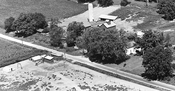 Vintage Aerial photo from 1965 in Whiteside County, IL