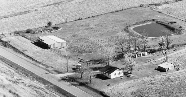 Vintage Aerial photo from 1980 in Hamilton County, IL