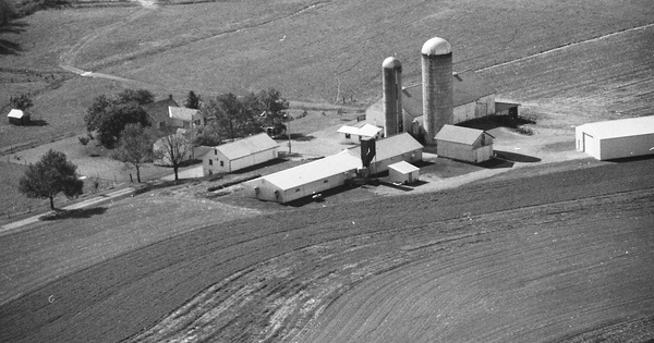 Vintage Aerial photo from 1989 in Berks County, PA