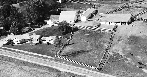 Vintage Aerial photo from 1967 in Ingham County, MI