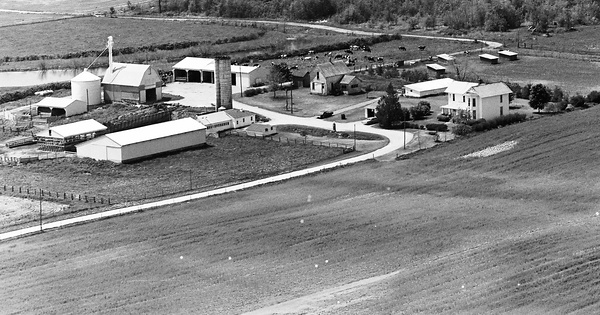 Vintage Aerial photo from 1972 in Whitley County, IN